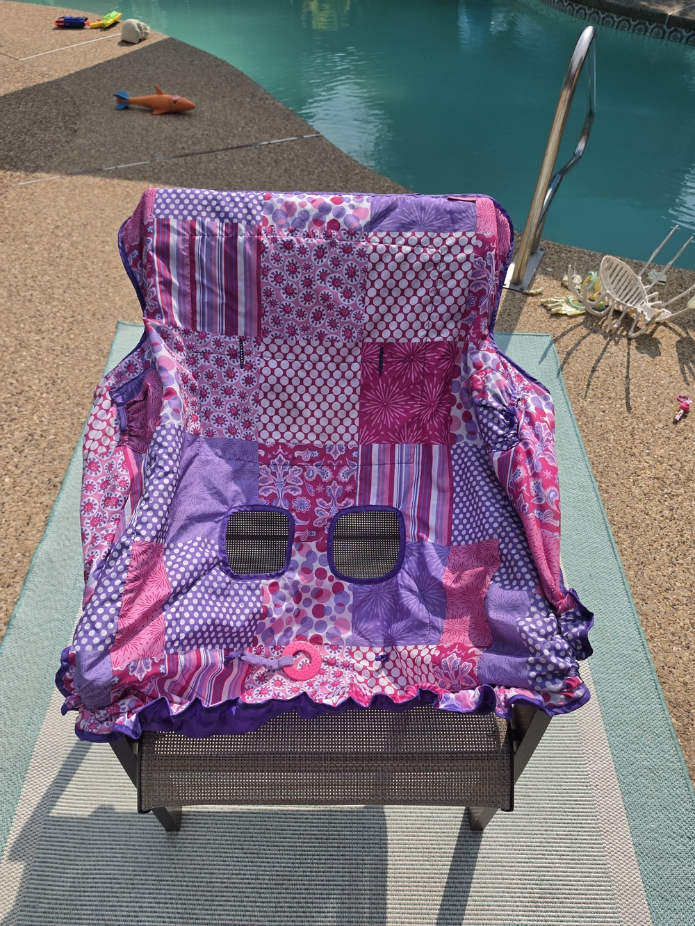 Infantino Pink & Purple Patchwork Shopping Cart Seat Cover